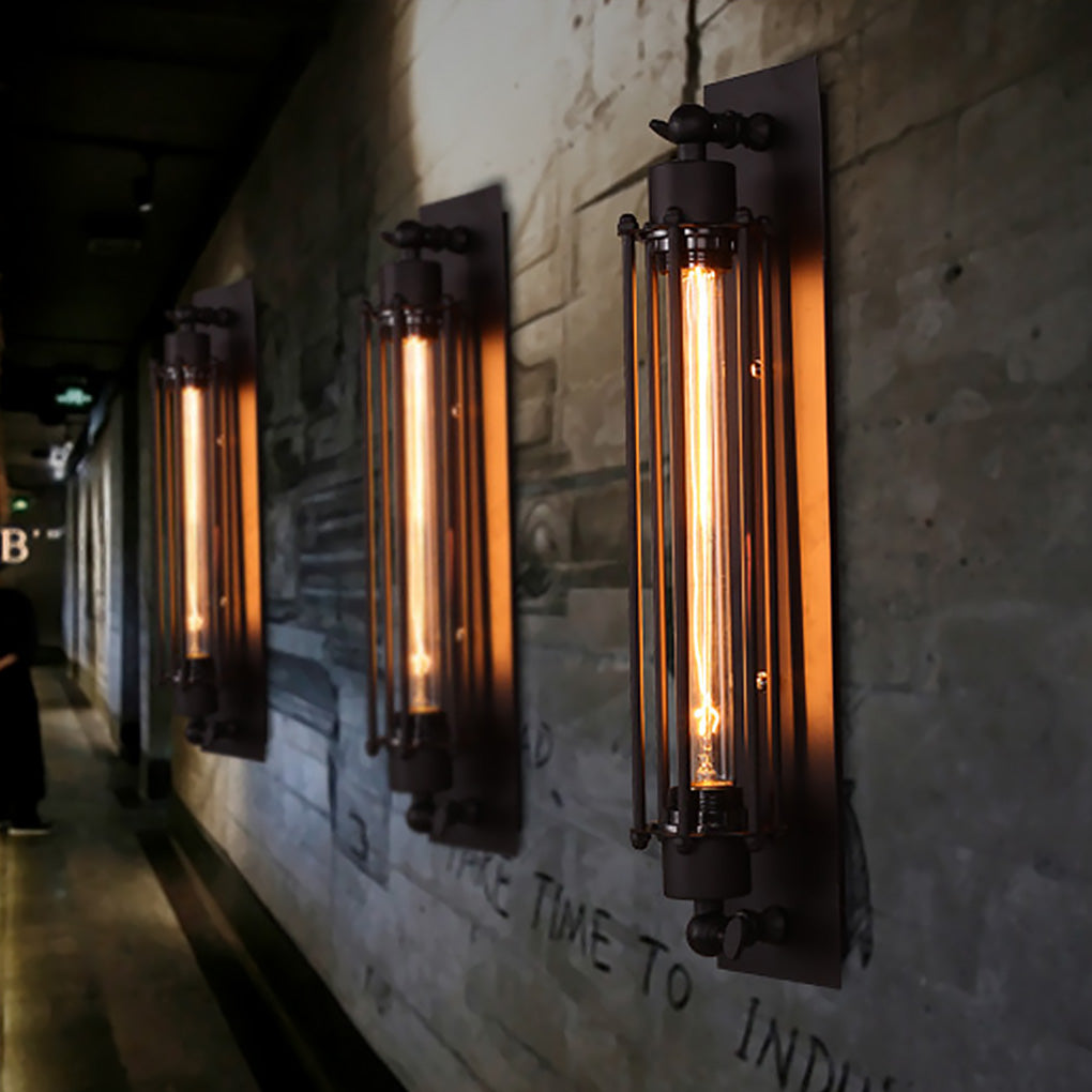 Retro Industrial Style Antique Iron Indoor Wall Light for Cafe Corridor Aisle - Lighting > Wall Lights > LED Wall Lights - DINIBLO 