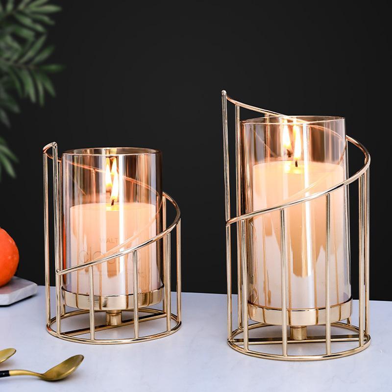 Gold Candle Stick Holder Romantic Geometric Crystal Candle Cup - Home Decor > Candle holders & Lanterns > Candles & Candle holders - DINIBLO 