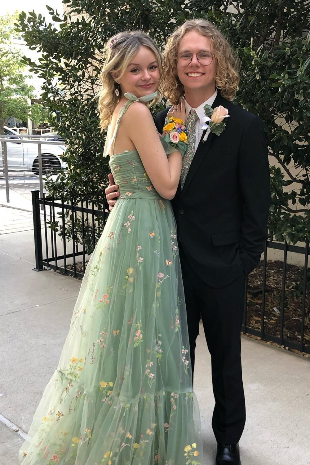 Rowan |A Line Sweetheart Long Prom Dress with Embroidery - Prom Dress - DINIBLO 