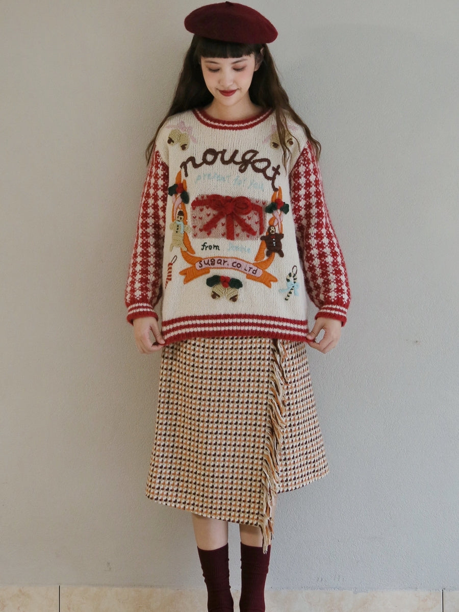 80s Vintage Gingerbread Man Sweater Cozy Pullover with Festive Vibes Gift for Her Gift for Christmas New Year -  - DINIBLO 