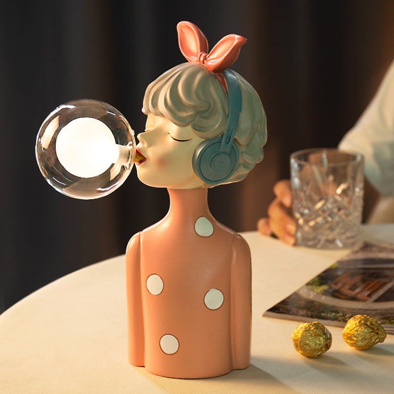 Elegant Girl Resin Table Lamp - Table Lamp - DINIBLO 