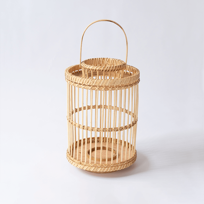 Wicker Candle Lantern - Home Decor > Candle holders & Lanterns > Lanterns - DINIBLO 