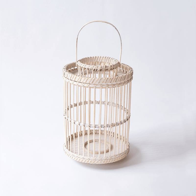 Wicker Candle Lantern - Home Decor > Candle holders & Lanterns > Lanterns - DINIBLO 