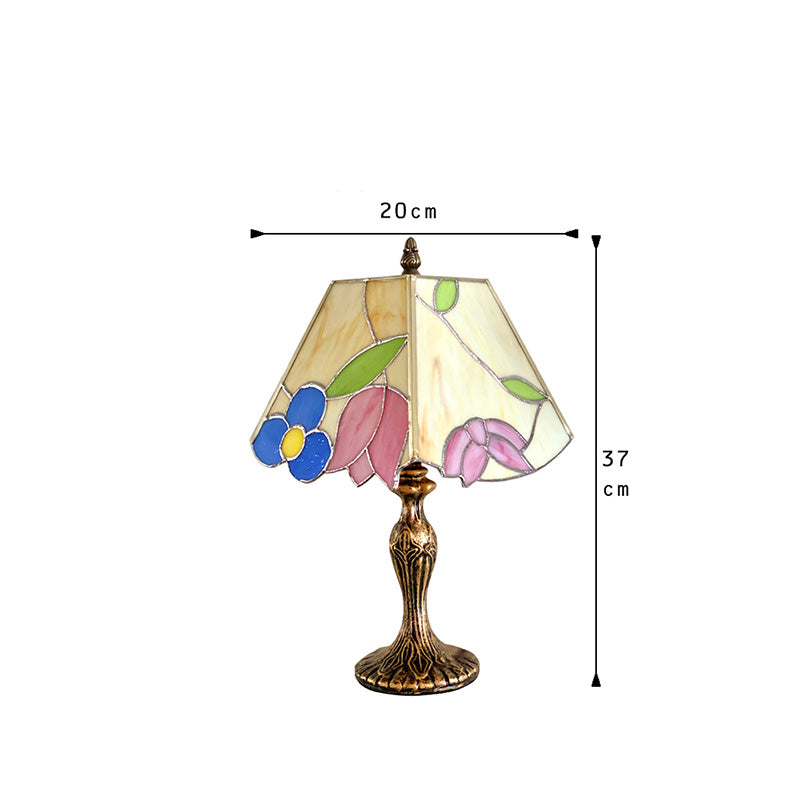 Vintage Stained Glass Table Lamp - Table Lamp - DINIBLO 