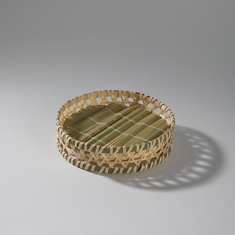 2 in 1 Bamboo Storage Basket and Serving Tray - Home Decor > Storage Containers > Storage Trays - DINIBLO 