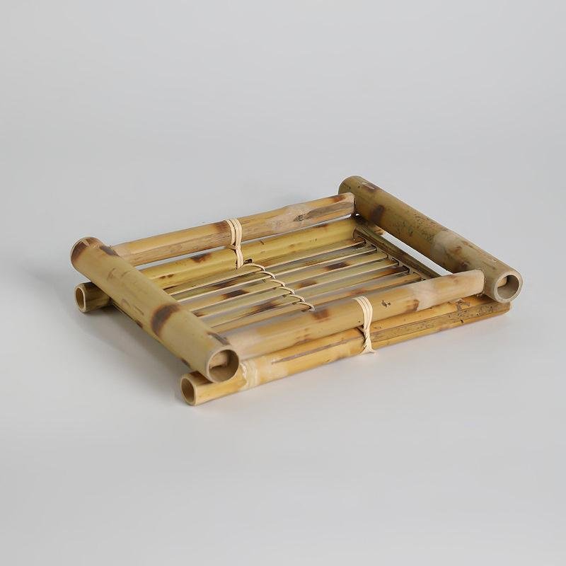 Farmhouse Bamboo Serving Tray Serving Board - Organization > Storage Containers > Storage Baskets & Bins & Boxes - DINIBLO 