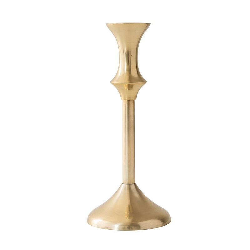 Bamboo Shape Metal Gold Candle Holder - Home Decor > Candle holders & Lanterns > Candles & Candle holders - DINIBLO 