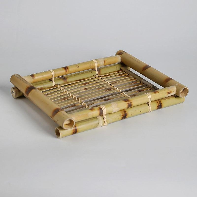 Farmhouse Bamboo Serving Tray Serving Board - Organization > Storage Containers > Storage Baskets & Bins & Boxes - DINIBLO 