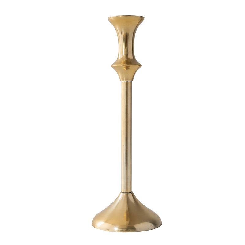 Bamboo Shape Metal Gold Candle Holder - Home Decor > Candle holders & Lanterns > Candles & Candle holders - DINIBLO 