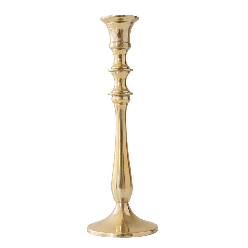 Bamboo Shape Metal Gold Candle Holder - Home Decor > Candle holders & Lanterns > Candles & Candle holders - DINIBLO 