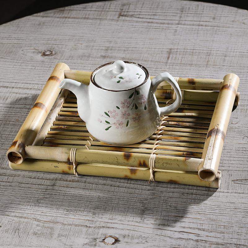 Farmhouse Bamboo Serving Tray Serving Board - Organization > Storage Containers > Storage Baskets & Bins & Boxes - DINIBLO 