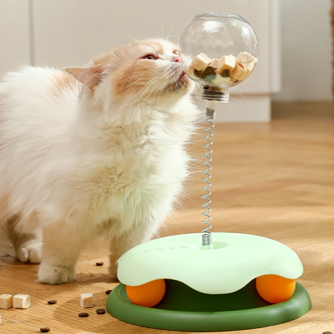 Cat Treat Leaking Dispenser Ball Tracks Toys - Cat Toys - DINIBLO 