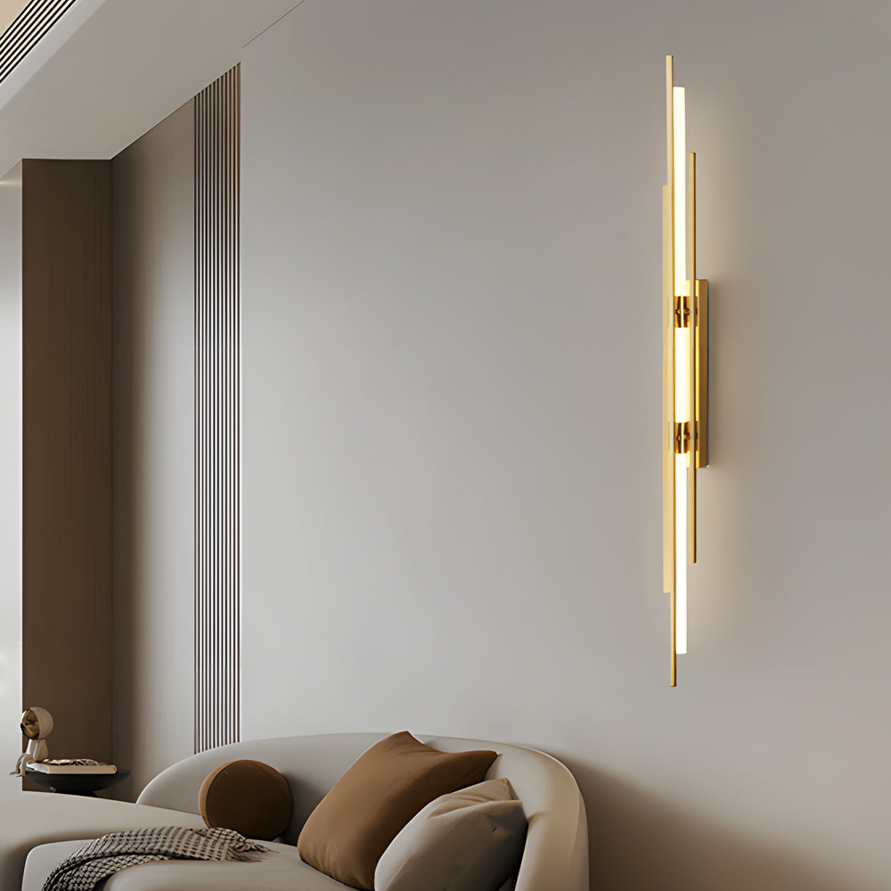 Long Strips Grille Iron Acrylic Simple Modern LED Wall Light Fixture - Lighting > Wall Lights > LED Wall Lights - DINIBLO 