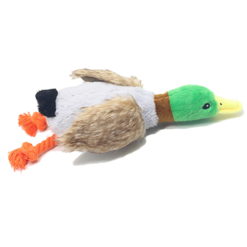 Plush Duck Pet Toy Squeaky Sound Dog Toys - Dog Toys - DINIBLO 