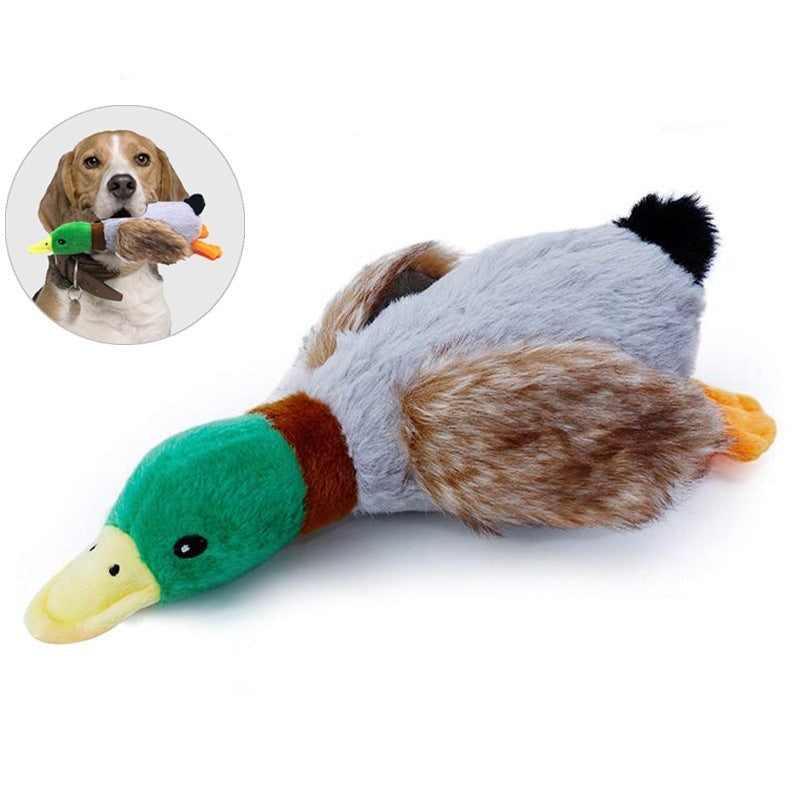 Plush Duck Pet Toy Squeaky Sound Dog Toys - Dog Toys - DINIBLO 