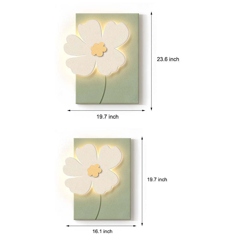 Flowers Three-Dimensional Sandstone Painting USB Remote Decorative Painting - Lighting > Wall Lights > Wall sconces - DINIBLO 