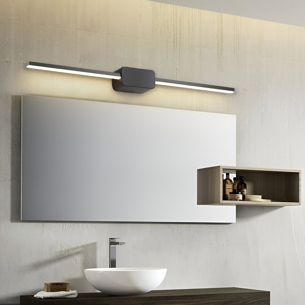 White/Black Modern 1-Light Linear Vanity Light LED Bath Bar - Lighting > Wall Lights > Bathroom Vanity Lighting - DINIBLO 