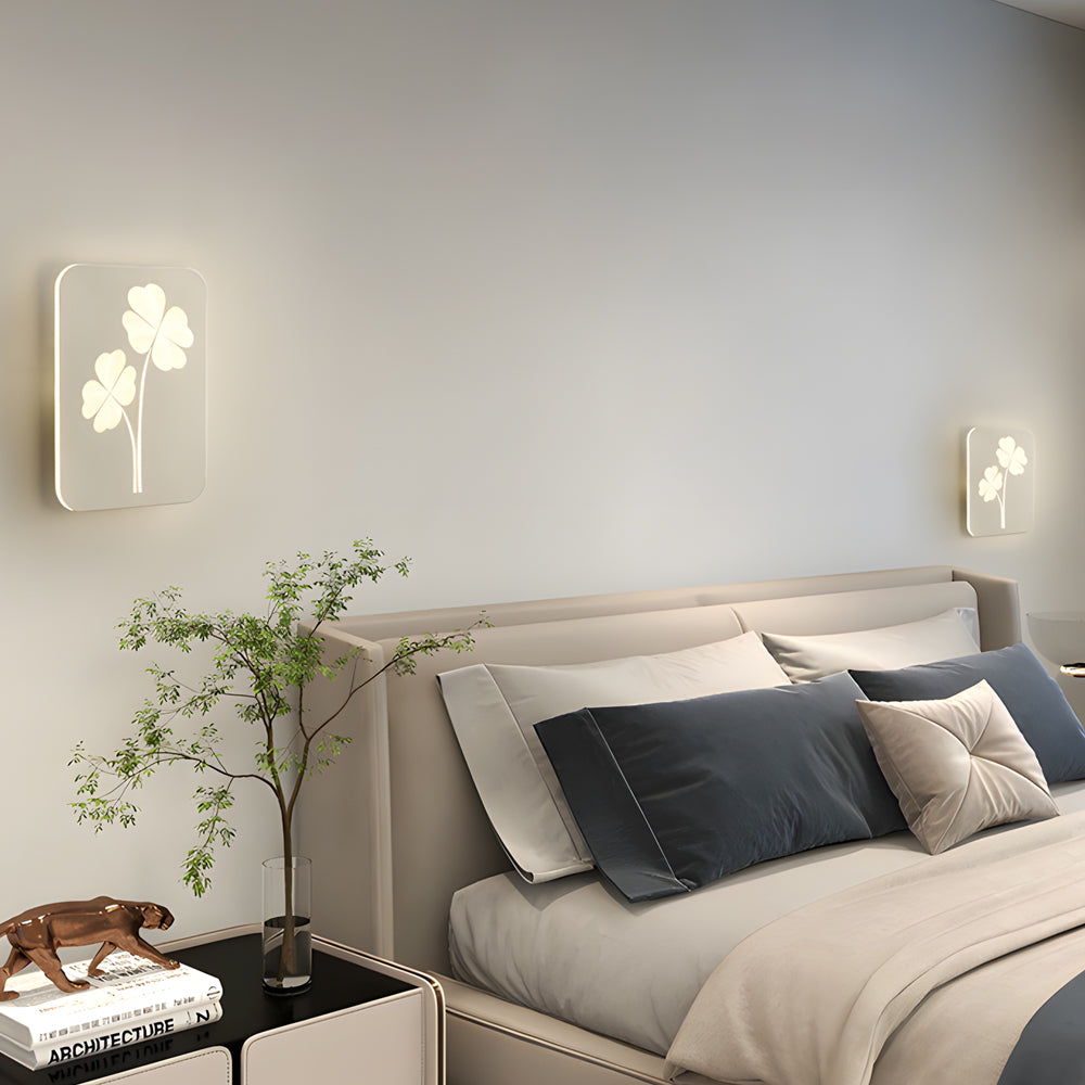 Round Ginkgo Leaf LED 3 Step Dimming Wall Sconce Lighting Wall Lamp - Lighting > Wall Lights > Wall sconces - DINIBLO 