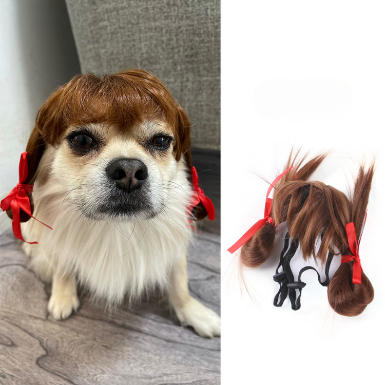 Pet Hair Wig Funny Costume - Dog Apparel - DINIBLO 