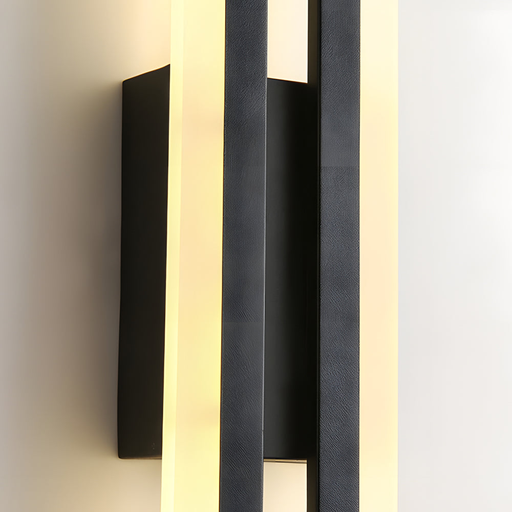 Modern 2-Light Linear LED Wall Lamp with 3-Step Dimming - Black/Gold Wall Sconce - Lighting > Wall Lights > Picture Lights - DINIBLO 