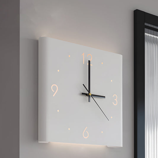 Mute USB Motion Sensor LED Foldable Double Sided Corner Wall Clock - Lighting > Wall Lights > Wall sconces - DINIBLO 