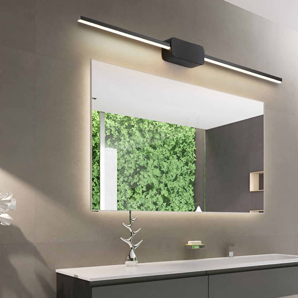 White/Black Modern 1-Light Linear Vanity Light LED Bath Bar - Lighting > Wall Lights > Bathroom Vanity Lighting - DINIBLO 