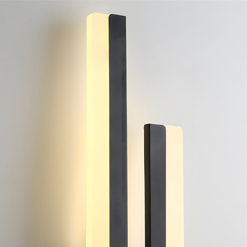 Modern 2-Light Linear LED Wall Lamp with 3-Step Dimming - Black/Gold Wall Sconce - Lighting > Wall Lights > Picture Lights - DINIBLO 