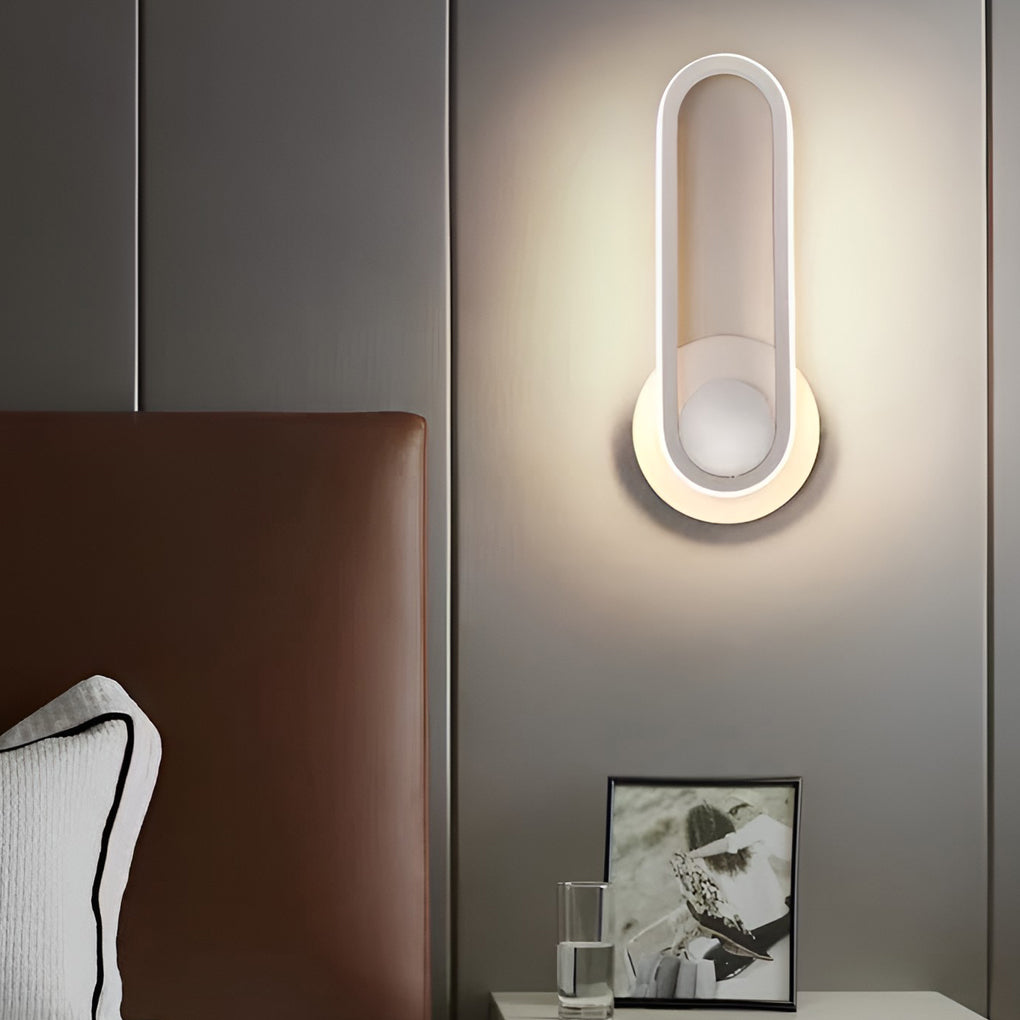 330° Rotatable Rounded Rectangular LED Nordic Wall Lamp Wall Sconce Lighting - Lighting > Wall Lights > Wall sconces - DINIBLO 