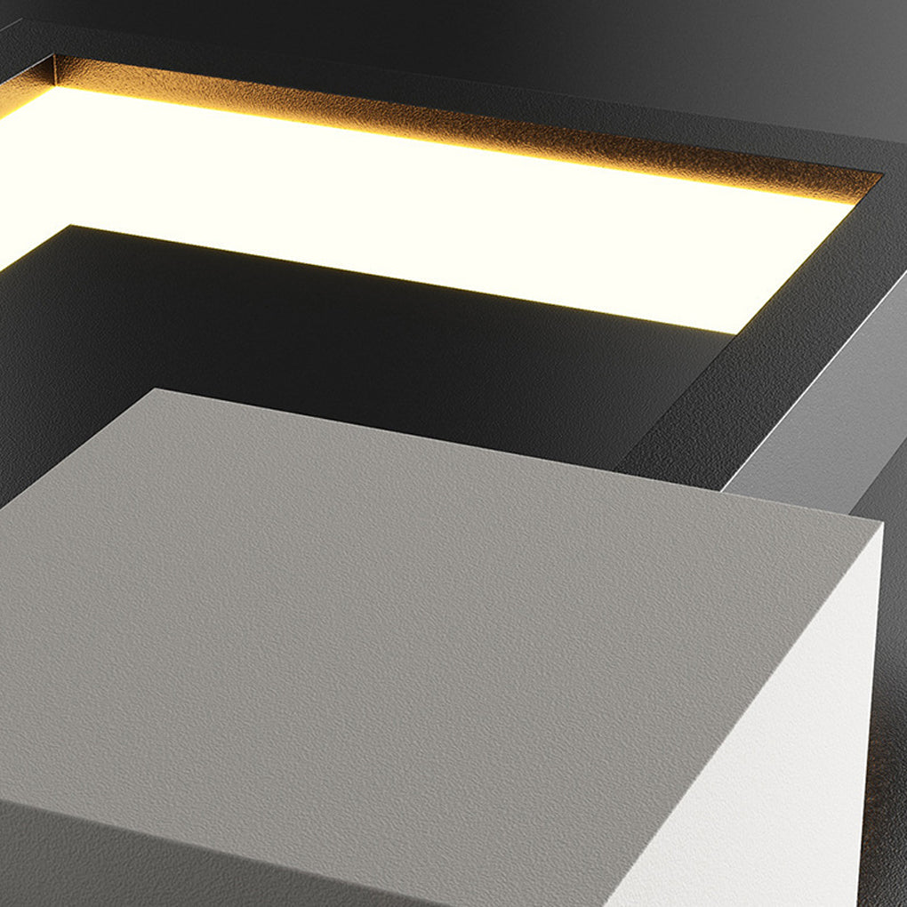 Rectangular Three-color Light LED Nordic Wall Light Fixture Wall Lamp - Lighting > Wall Lights > Wall sconces - DINIBLO 