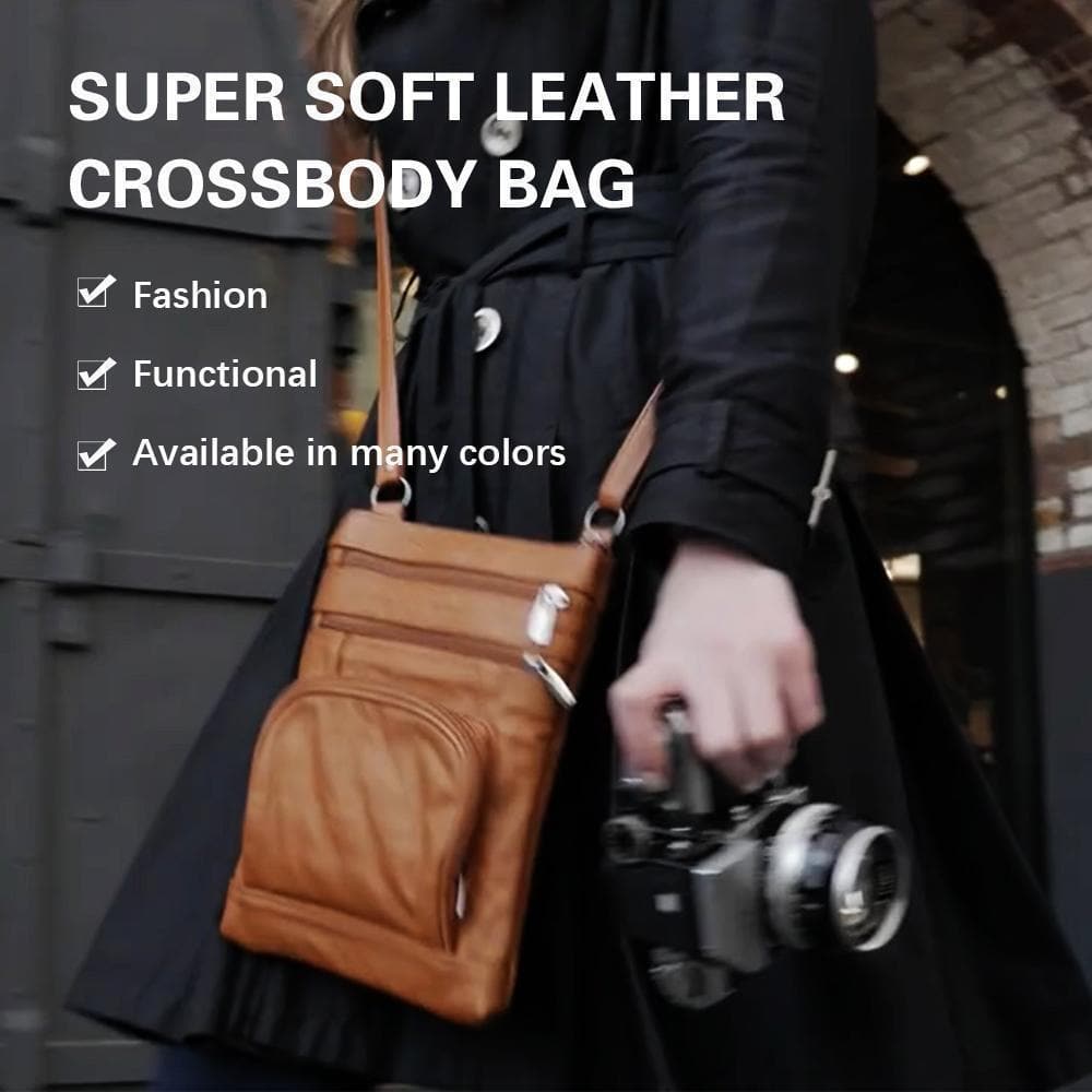 Super Soft Leather Crossbody Bag - bag - DINIBLO 