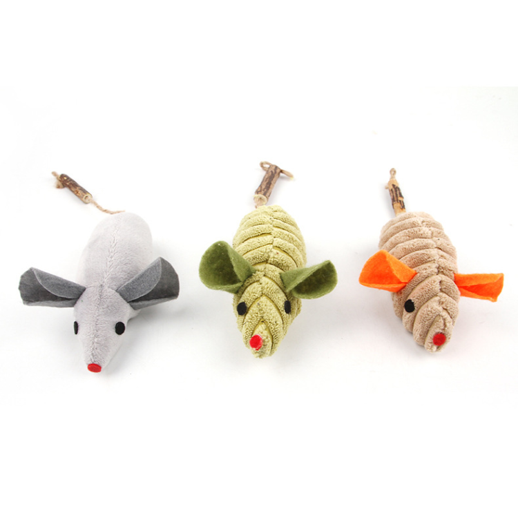 Plush Mouse Catnip Stick Toys - Cat Toys - DINIBLO 