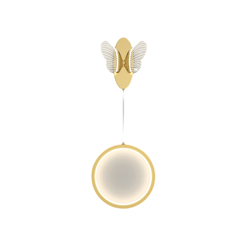 Oval Round Butterflies Three Step Dimming Modern LED Wall Lights Fixture - Lighting > Wall Lights > Wall sconces - DINIBLO 