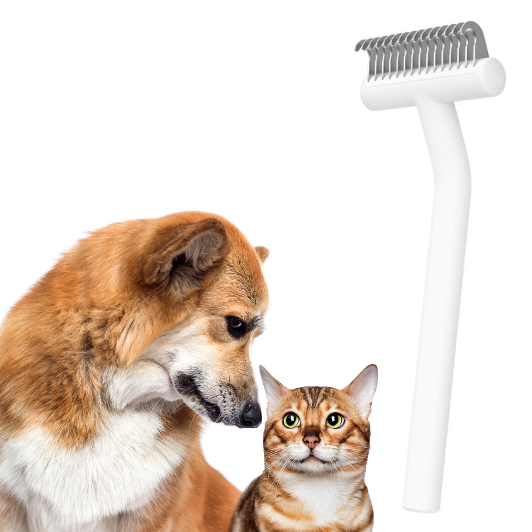 Pet Deshedding Knotting Comb Brush - Pet Combs & Brushes - DINIBLO 