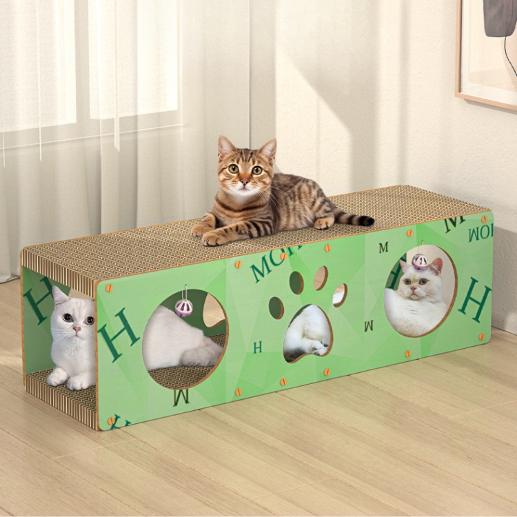 Cat Scratcher Tunnel Cardboard Toys - Cat Toys - DINIBLO 