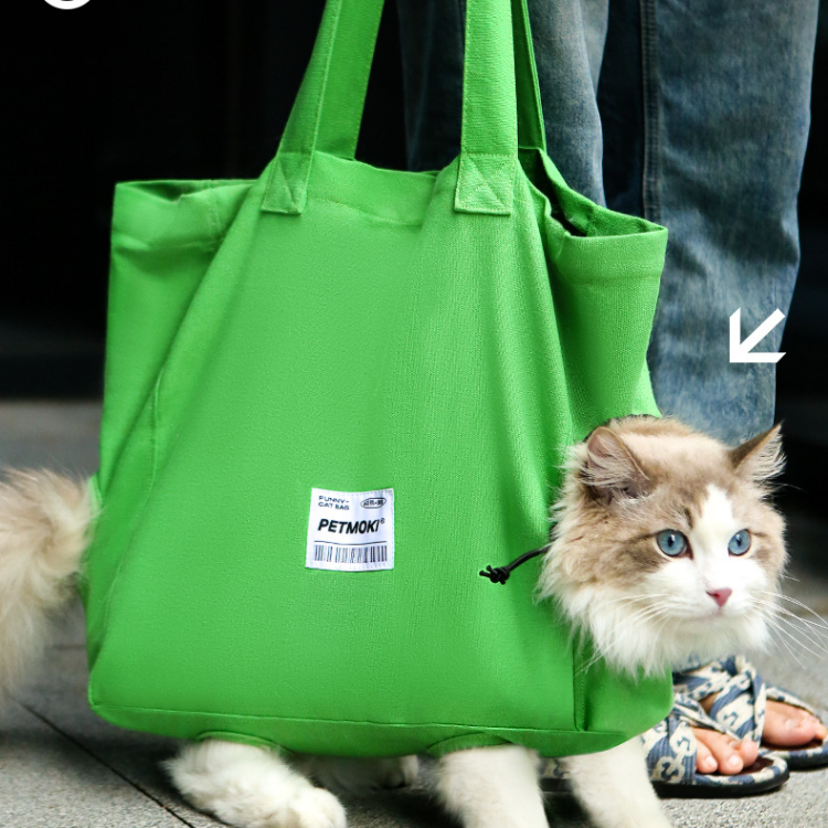 Cat Canvas Carrier Tote Bag Walking - Pet Carriers & Crates - DINIBLO 