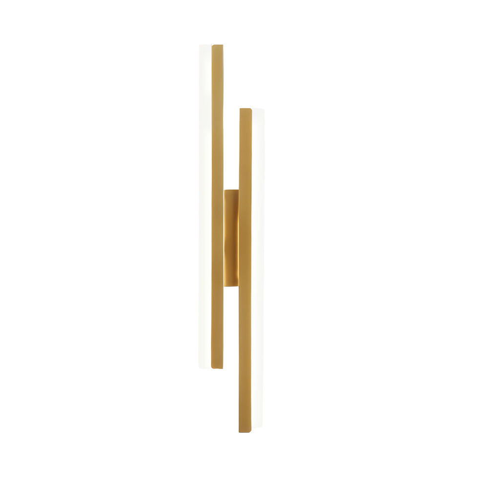 Modern 2-Light Linear LED Wall Lamp with 3-Step Dimming - Black/Gold Wall Sconce - Lighting > Wall Lights > Picture Lights - DINIBLO 