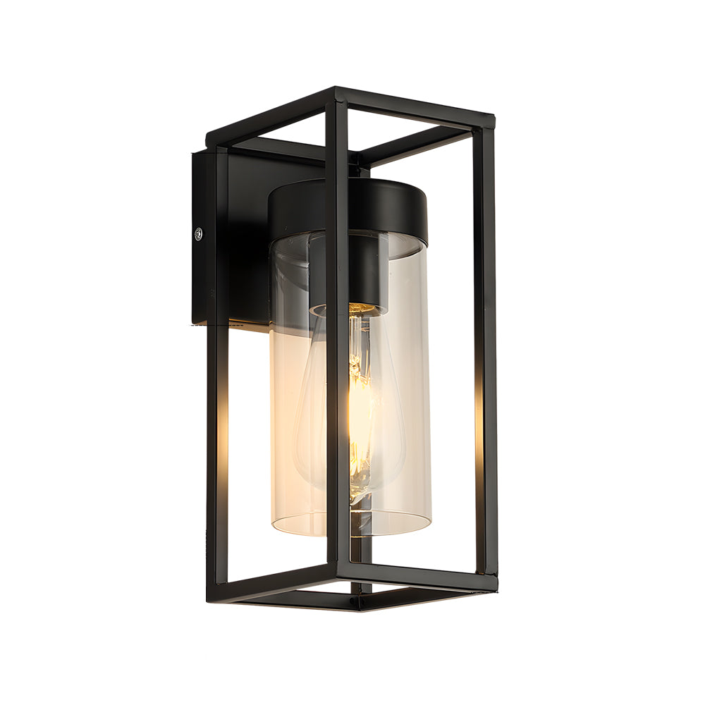 Black Iron Frame Retro Glass Cover Industrial Wall Sconces Lighting - Lighting > Wall Lights > Wall sconces - DINIBLO 