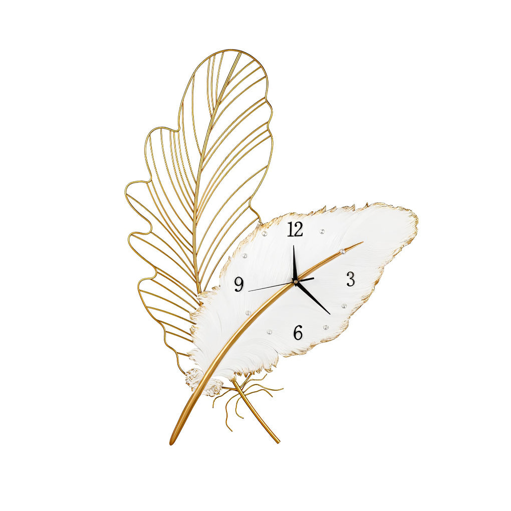 Iron Feathers USB DC5V Wall Clock Creative Decor Modern Wall Lights Fixture - Lighting > Wall Lights > Wall sconces - DINIBLO 