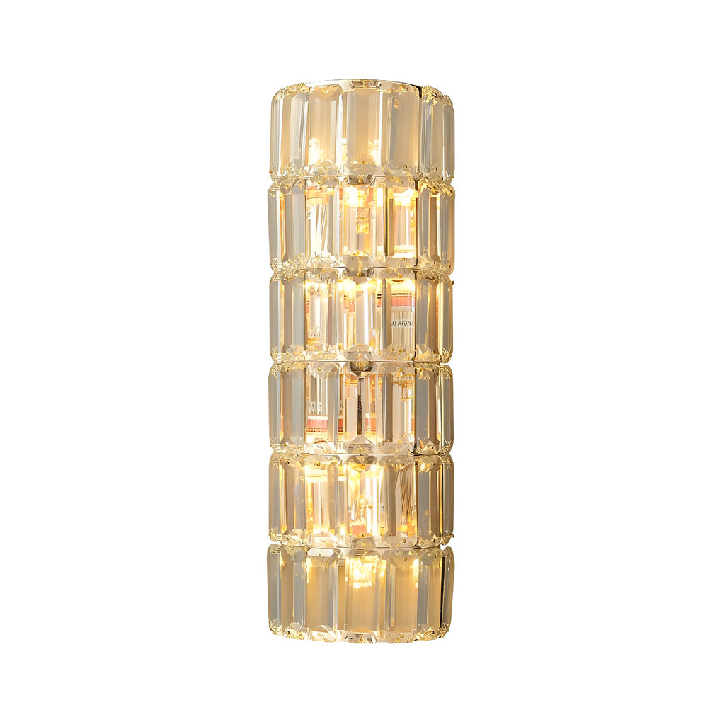 Round Rectangular Luxury Crystal Three Step Dimming Modern Wall Lamp - Lighting > Wall Lights > Wall sconces - DINIBLO 