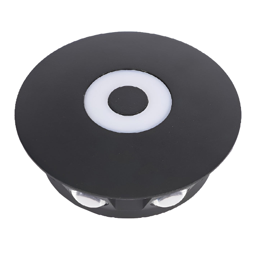 Round Waterproof LED Black Modern Wall Washer Light Wall Sconce Lighting - Lighting > Wall Lights > Wall sconces - DINIBLO 