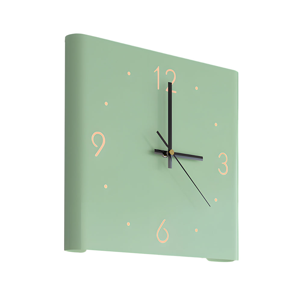 Mute USB Motion Sensor LED Foldable Double Sided Corner Wall Clock - Lighting > Wall Lights > Wall sconces - DINIBLO 