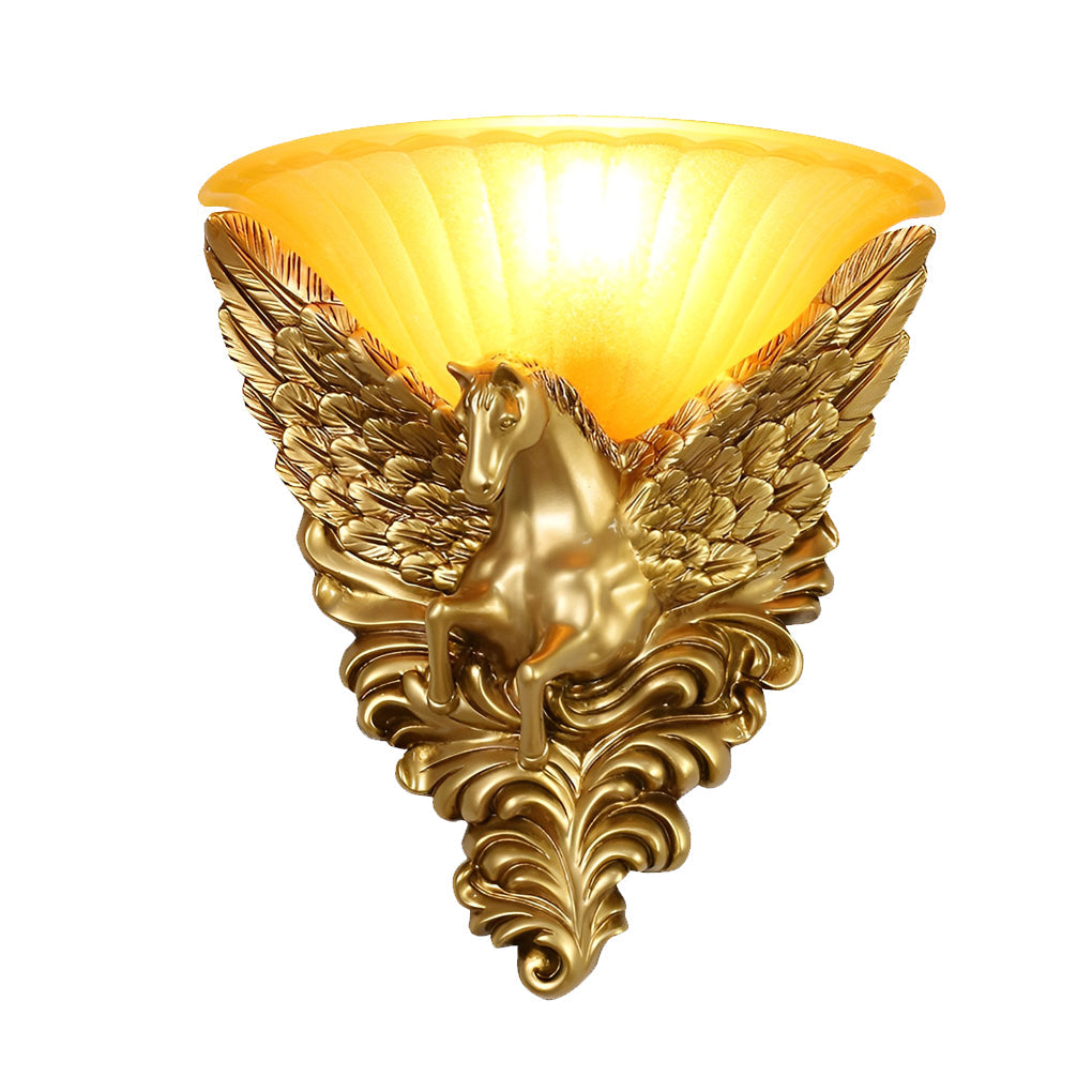 Creative Resin Horse Head Luxury European-Style Decorative Sconces Lighting - Lighting > Wall Lights > Wall sconces - DINIBLO 