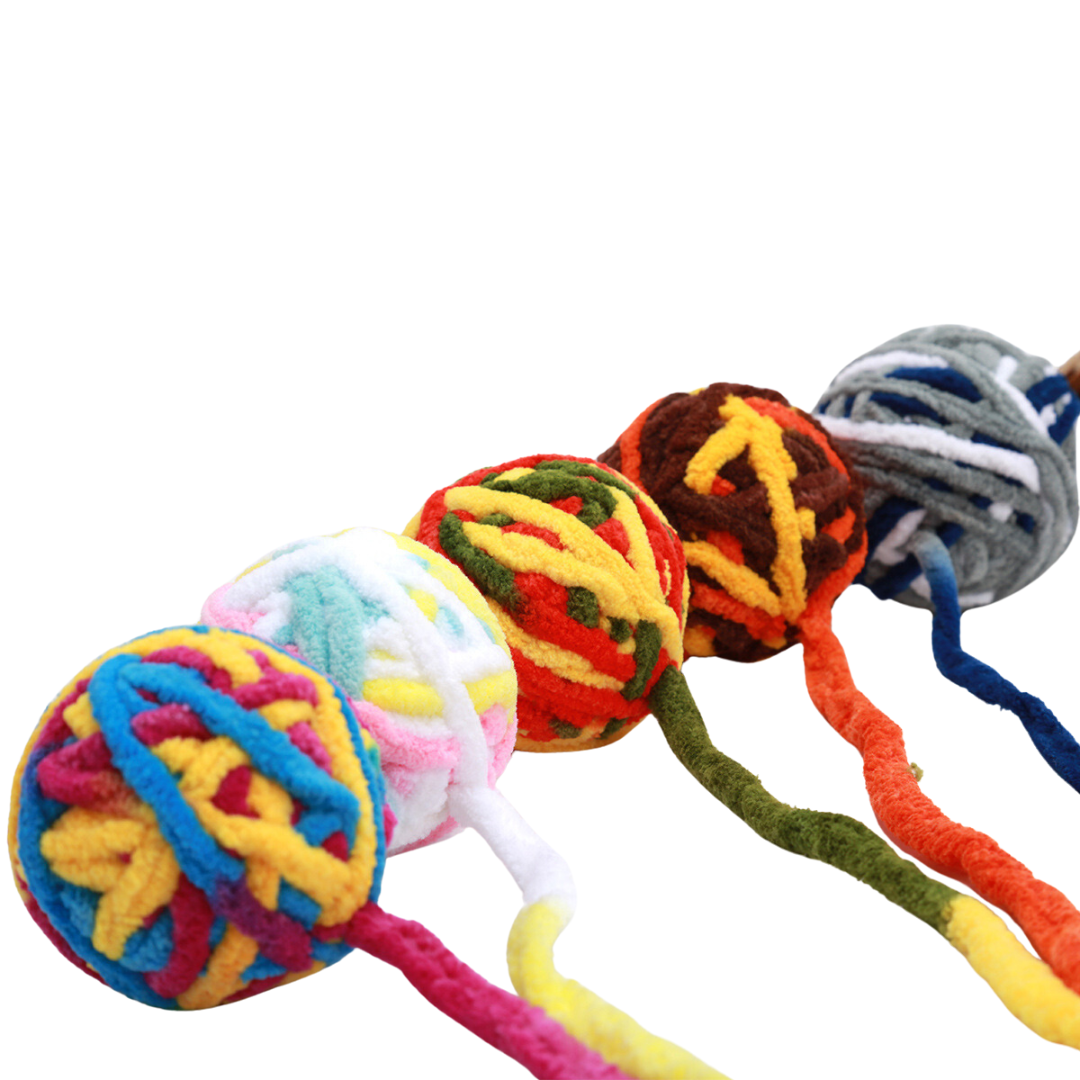 Cat Yarn Ball Toys With Bell - Cat Toys - DINIBLO 