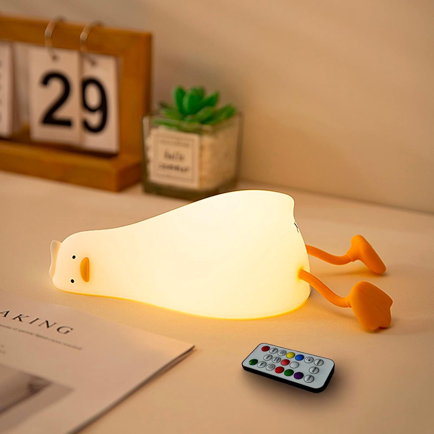 Lazy Lying Duck Night Light - Lamps - DINIBLO 