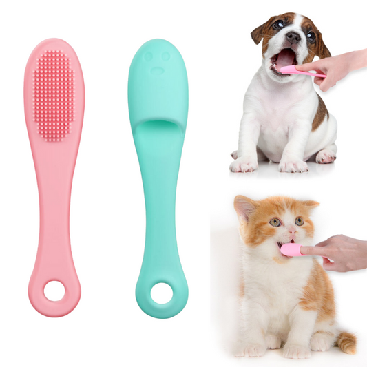 Pets Silicone Toothbrush - Pet Wipes - DINIBLO 