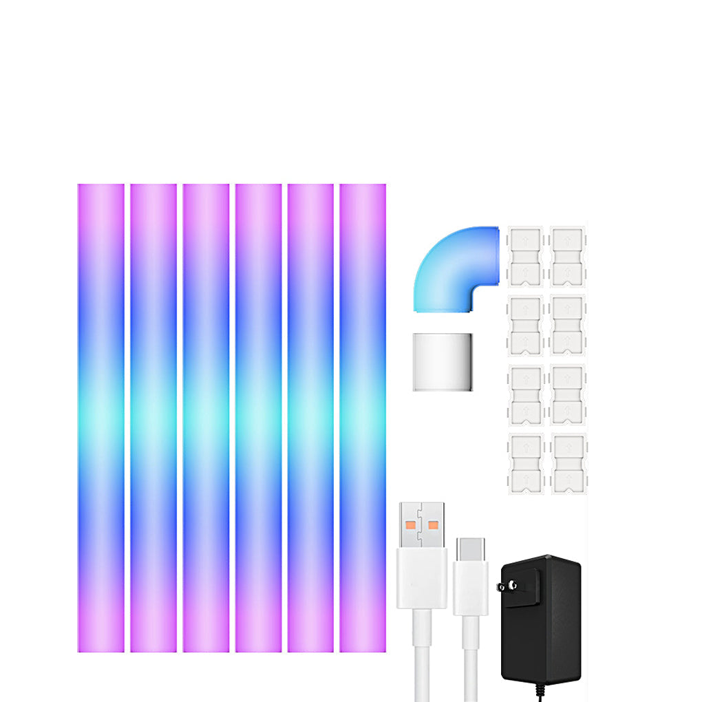 RGBIC Smart Wireless App Remote Control Splicing Decor Wall Sconce Lighting - Lighting > Wall Lights > LED Wall Lights - DINIBLO 