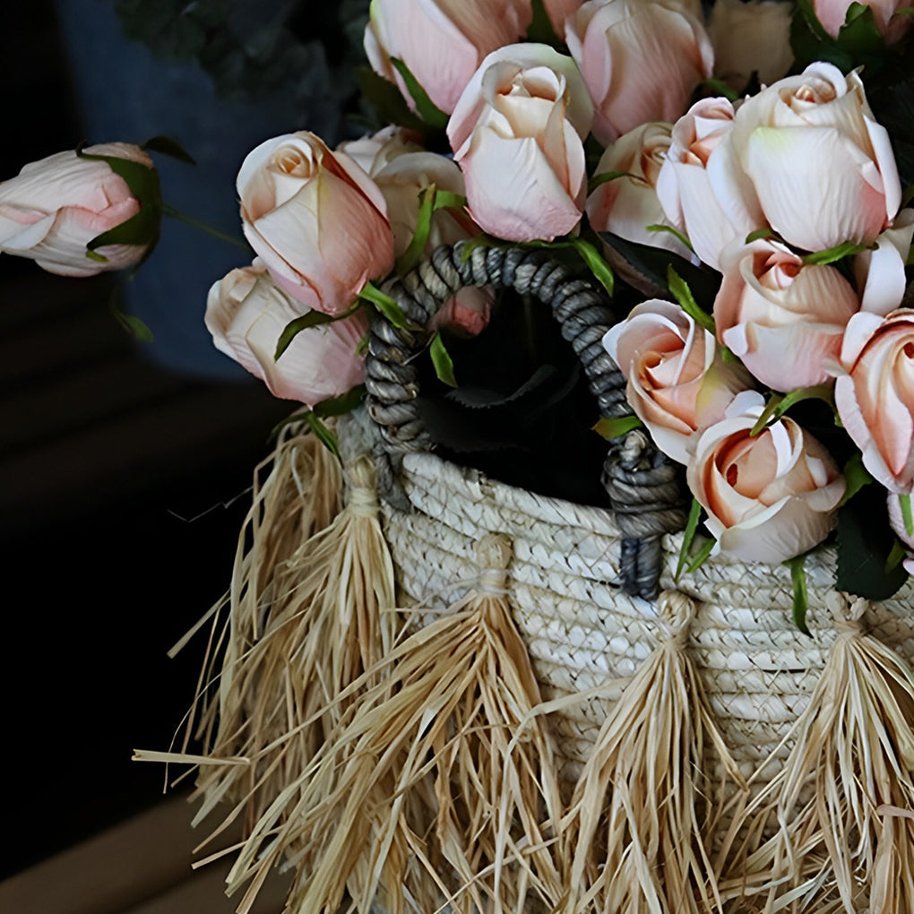 Decorative Storage Bins Wicker Woven Plant Pot - Organization > Storage Containers > Storage Baskets & Bins & Boxes - DINIBLO 