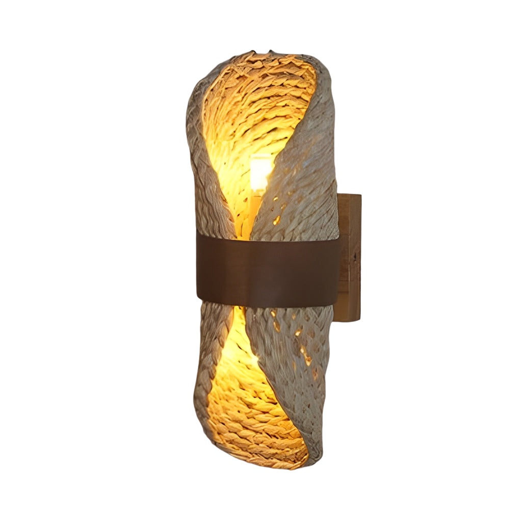 Creative Rattan Wood LED up and down Lighting Japanese-Style Wall Lamp - Lighting > Wall Lights > Wall sconces - DINIBLO 