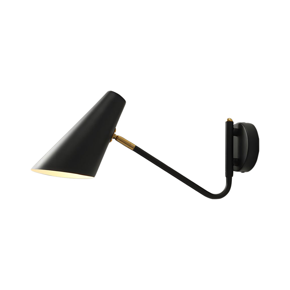 Modern Hoxton Hanging Wall Sconce with Conical Shade - 1-Light - Lighting > Wall Lights > Swing Arm Wall Sconces - DINIBLO 