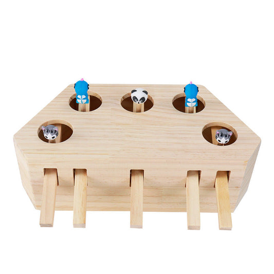 Wooden Whack-a-Mole Cat Toys - Cat Toys - DINIBLO 